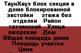 ТаунХауз блок секция в доме блокированной застойки. 2 этажа без отделки › Район ­ гатчинский › Улица ­ ижорская › Дом ­ 62 › Общая площадь дома ­ 38 › Площадь участка ­ 2 › Цена ­ 1 500 000 - Ленинградская обл., Гатчинский р-н, Пудость п. Недвижимость » Дома, коттеджи, дачи продажа   